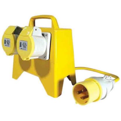 2 way 110v 32amp splitter unit