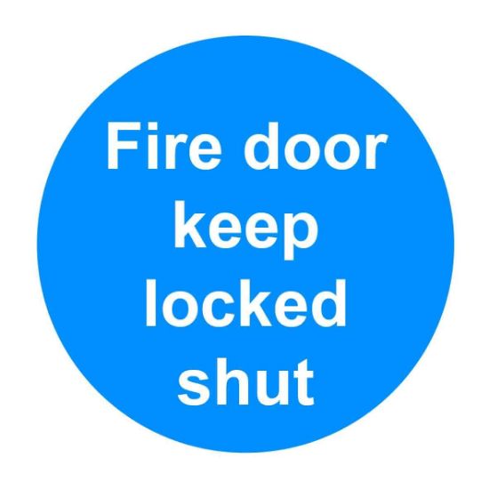 Picture of Fire Door Keep Locked Shut