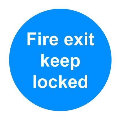 Picture of Fire Exit Keep Locked