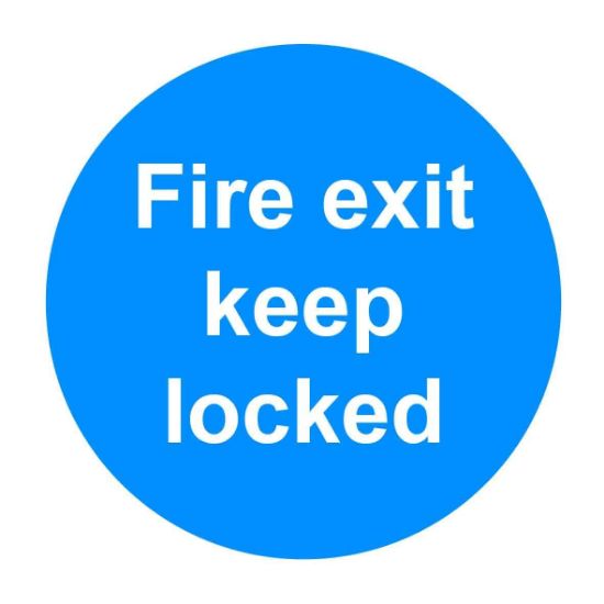 Picture of Fire Exit Keep Locked