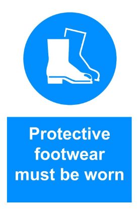Picture of Protective Footwear Must Be Worn
