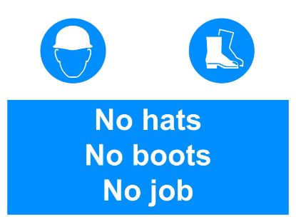 Picture of No Hats, No boots, No Job