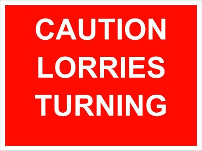Picture of Caution Lorries Turning