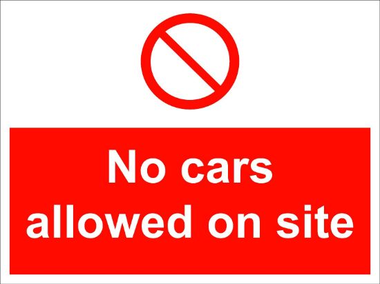 Picture of No Cars Allowed On Site