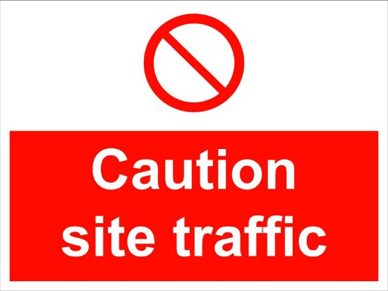 Picture of Caution Site Traffic