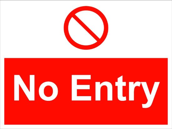 Picture of No Entry