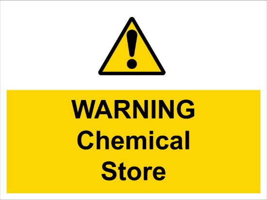 Picture of Warning Chemical Store
