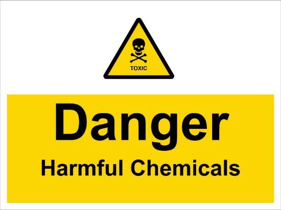 Picture of Danger Harmful Chemicals