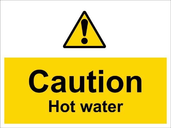 Picture of Caution Hot Water