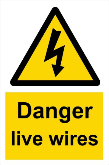 Picture of Danger Live Wires