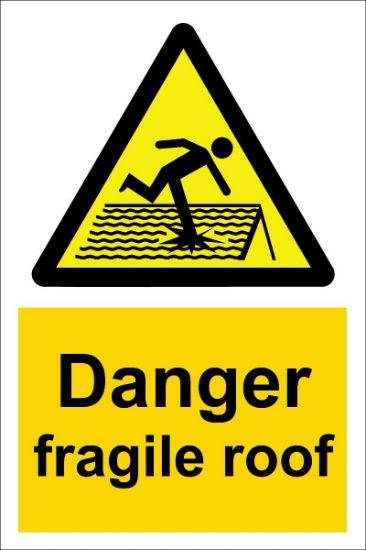 Picture of Danger Fragile Roof