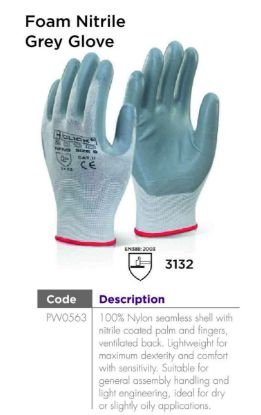 Picture of Foam Nitrile Gloves
