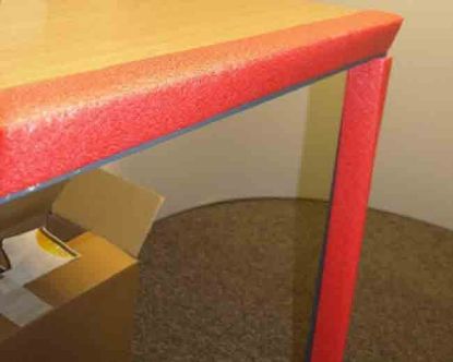 Table using Corner/Edge Protector Foam