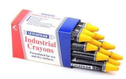 Picture of Yellow Wax Marking Crayons