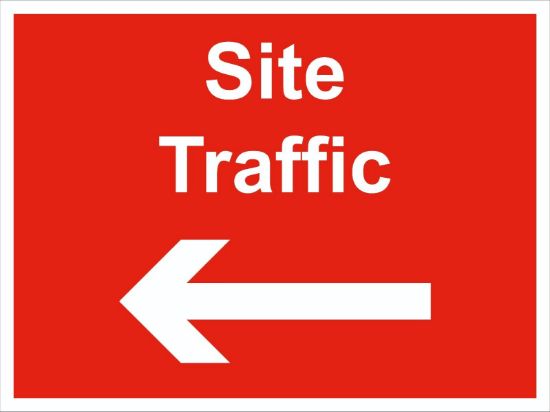Picture of Site Traffic Directional Sign