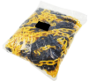 black & yellow plastic chain