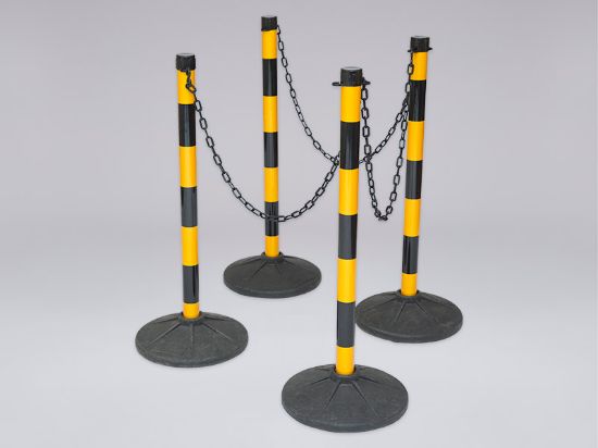 Plastic Chain Post Barrier Set . Plastic Chain Post Barrier Set ...