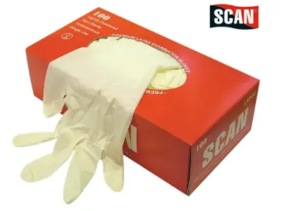 Picture of  Disposable  Free Vinyl Gloves  box 100