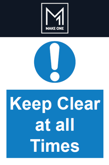 Picture of Keep Clear At All Times