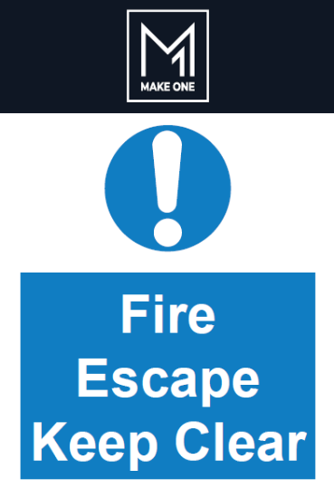 Picture of Fire Escape Keep Clear