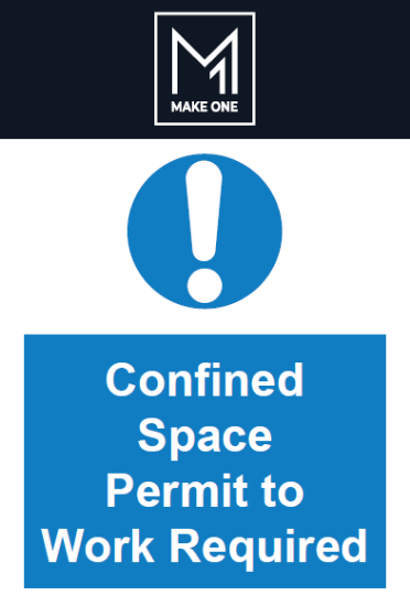 Picture of Confined Space Permit To Work Required