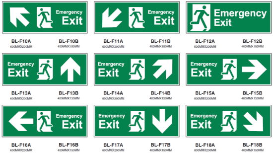 Picture of Bloom Emergency Exit Signs - 3mm Foamex & ACM