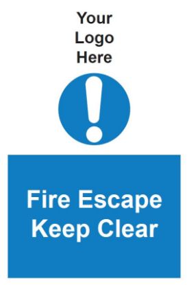 Picture of Fire Escape Keep Clear 