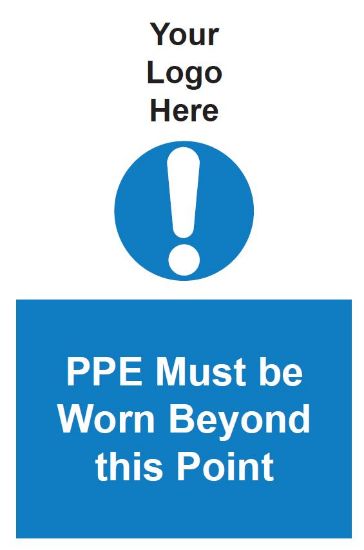 Picture of PPE Must Be Worn Beyond This Point 