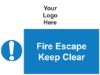 Picture of Fire Escape Keep Clear 