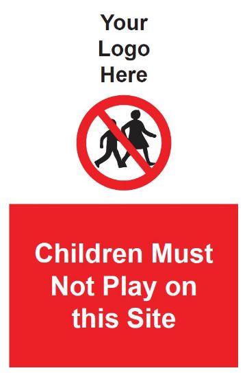 Picture of Children Must Not Play on this Site 