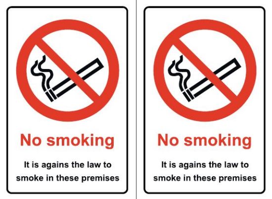 Picture of No Smoking - Against the Law  - Double Sided