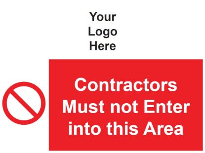 Picture of Contractors Must Not Enter into this Area 