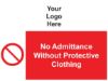 Picture of No Admittance without Protective Clothing