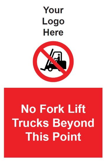 Picture of No Fork Lift Trucks Beyond this Point