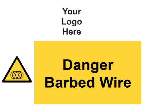 Picture of Danger Barbed Wire 