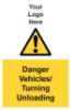 Picture of Danger Vehicles Turning Unloading 