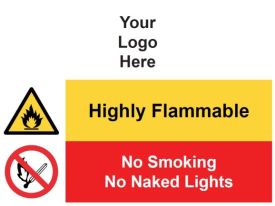 Picture of Highly Flammable - No Smoking / No Naked Lights 