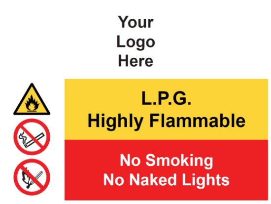 Picture of L.P.G Highly Flammable - No Smoking / No Naked Lights