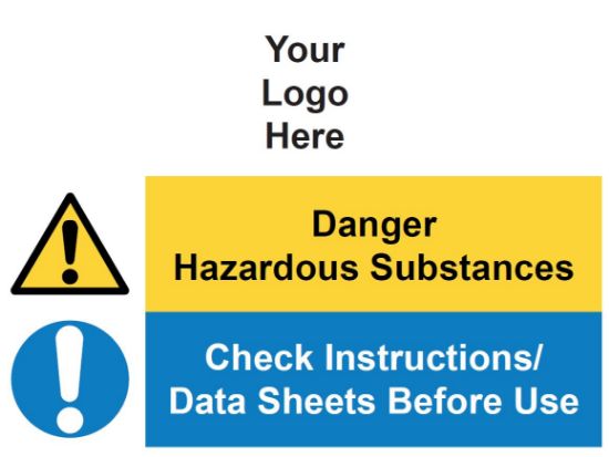 Picture of Danger Hazardous Substances - Check Instructions 