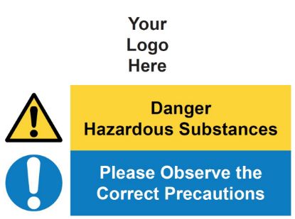 Picture of Danger Hazardous Substances - Observe Correct Procedures 