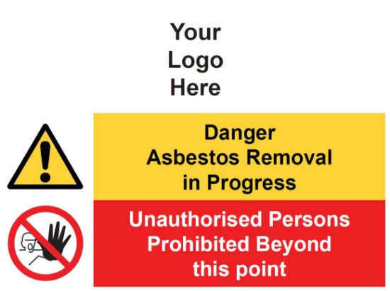 Picture of Danger Asbestos Removal in Progress 