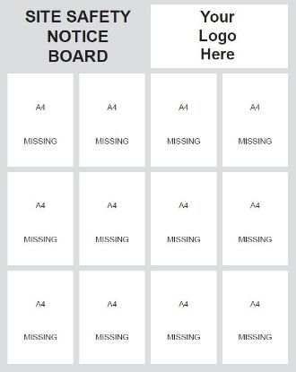 Picture of Site Safety Notice Board (with Pockets)
