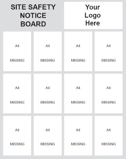 Picture of Site Safety Notice Board (with Pockets)