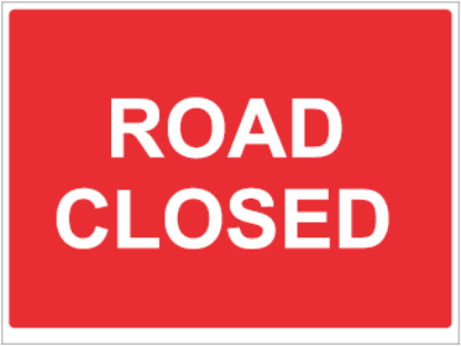 Picture of Road Closed Signs