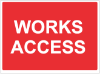 Picture of Works Access Signs