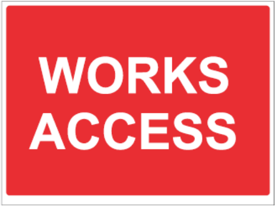 Picture of Works Access Signs