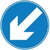 Picture of Blue Road Diversion Arrow Sign