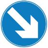 Picture of Blue Road Diversion Arrow Sign