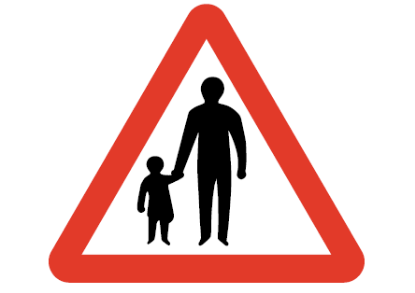 Picture of Pedestrians in Road Ahead Sign
