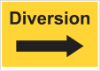 Picture of Yellow Diversion Signs 